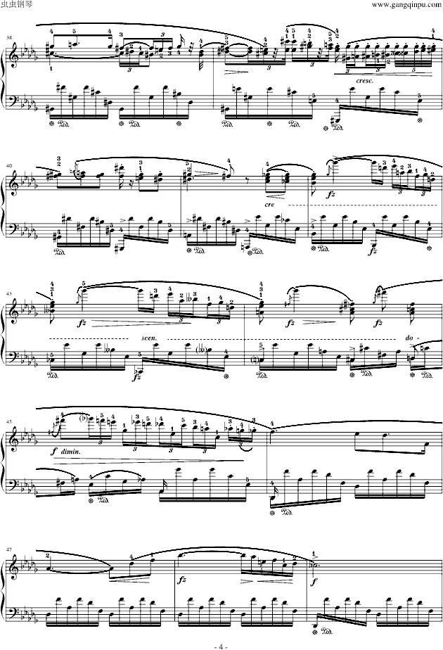 肖邦-降D大调夜曲-钢琴谱(钢琴曲)-肖邦-chopin4