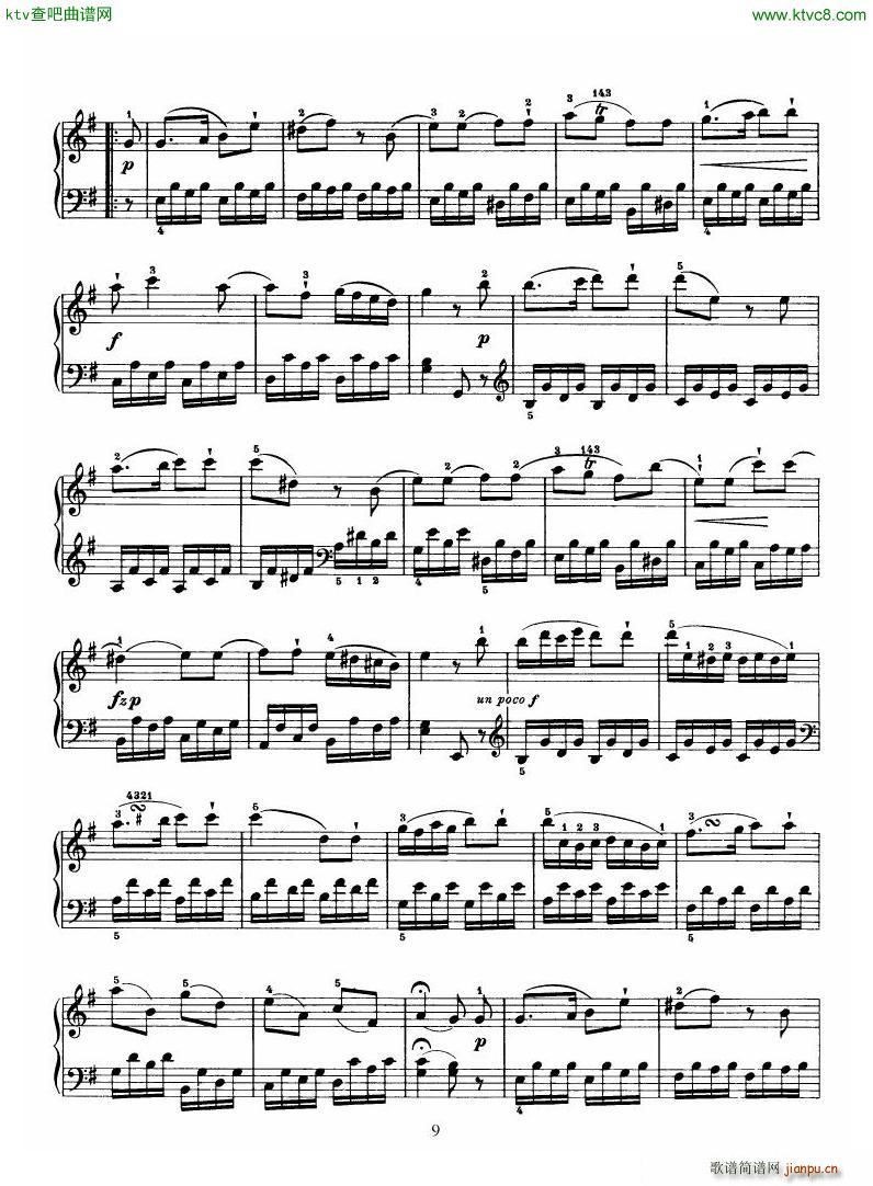 Haydn Piano Sonata No 34 In E9
