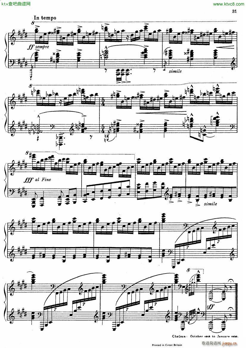Ireland Piano Sonata31