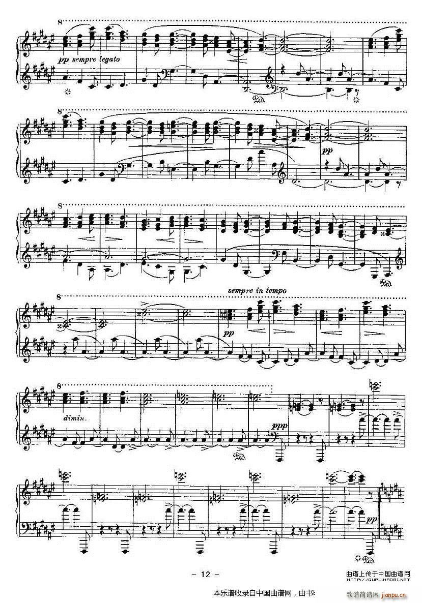 Ballades（勃拉姆斯4首叙事曲）12