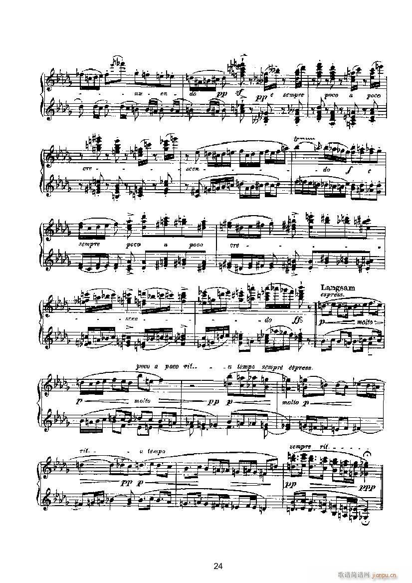 滑稽曲4（四手联弹） 键盘类 钢琴_马克斯.雷格尔3