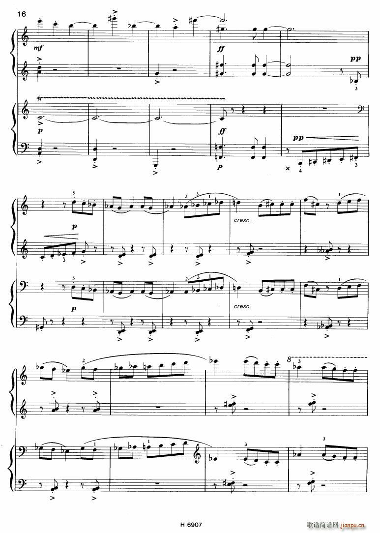 Barton Sonatina for 4 hands16