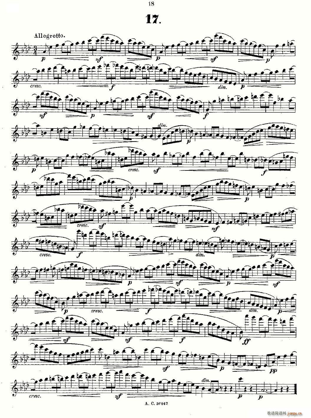 24首长笛练习曲 Op.21 之13―246