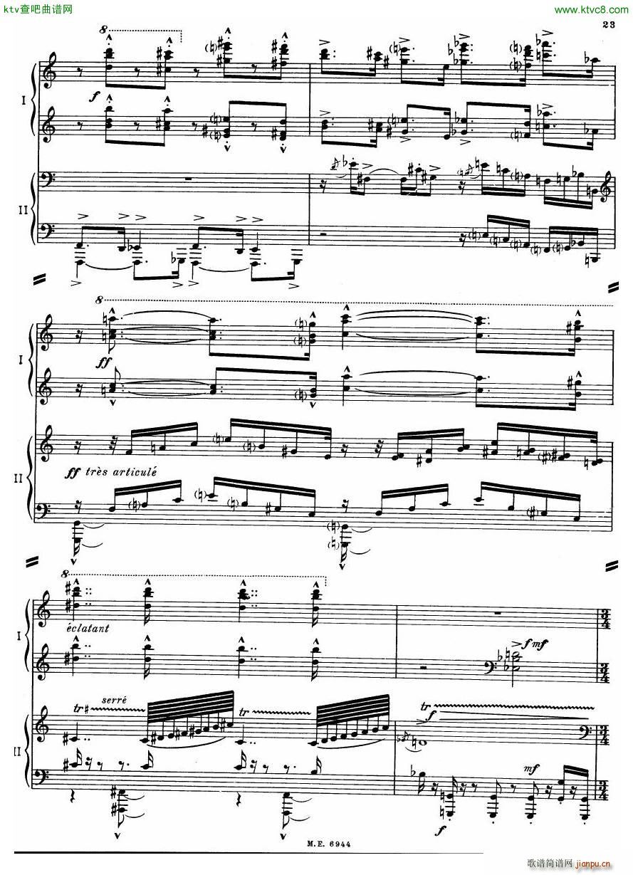 Auric Partita for two pianos23