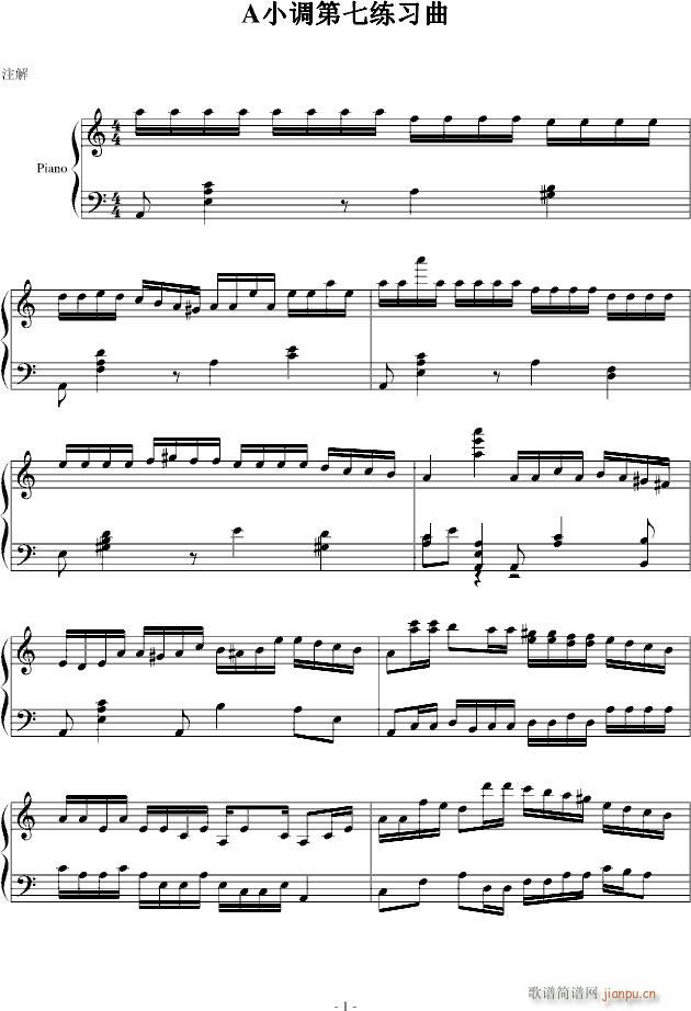 A小调第七练习曲_PARROT1861