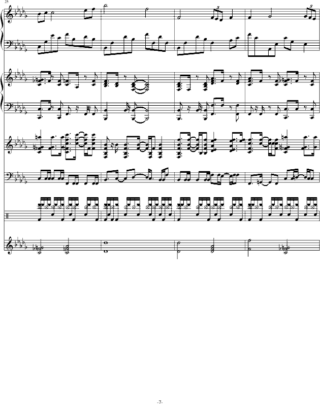 海边-钢琴谱(钢琴曲)-弗兰克7