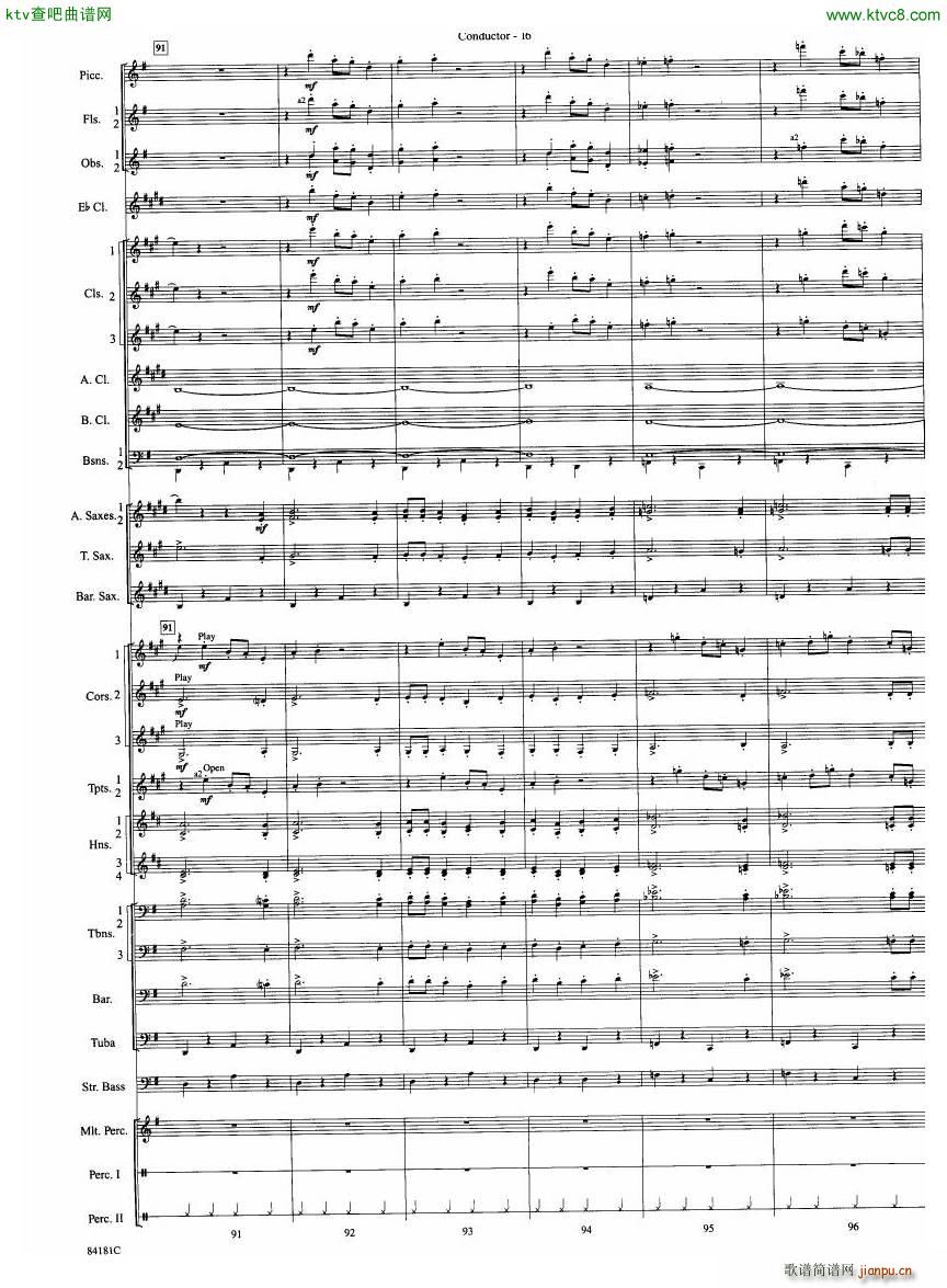 Anderson Sleigh Ride full score17