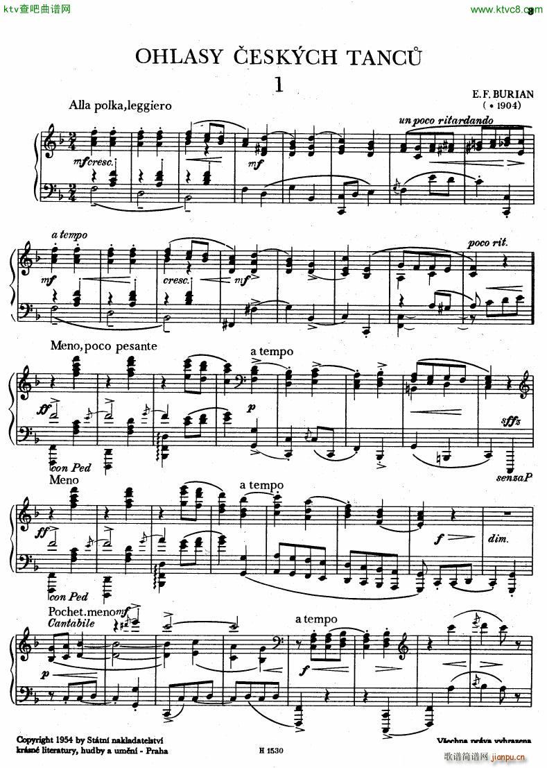Burian reminiscences of czech dances1