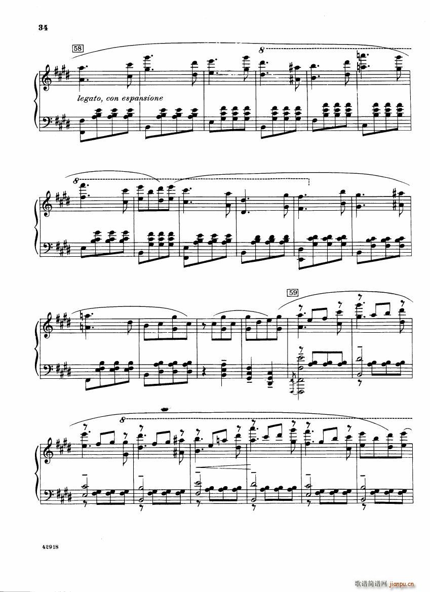 Barber op 28 Souvenirs piano solo34