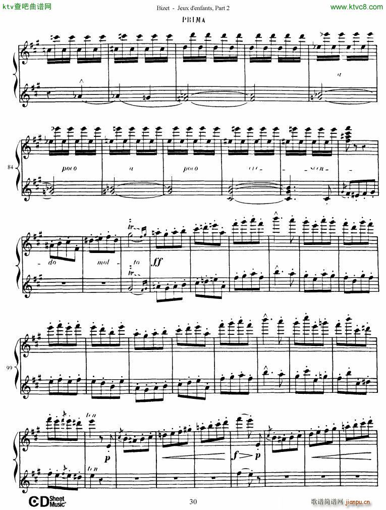 Bizet Jeaux d Enfants Part II31