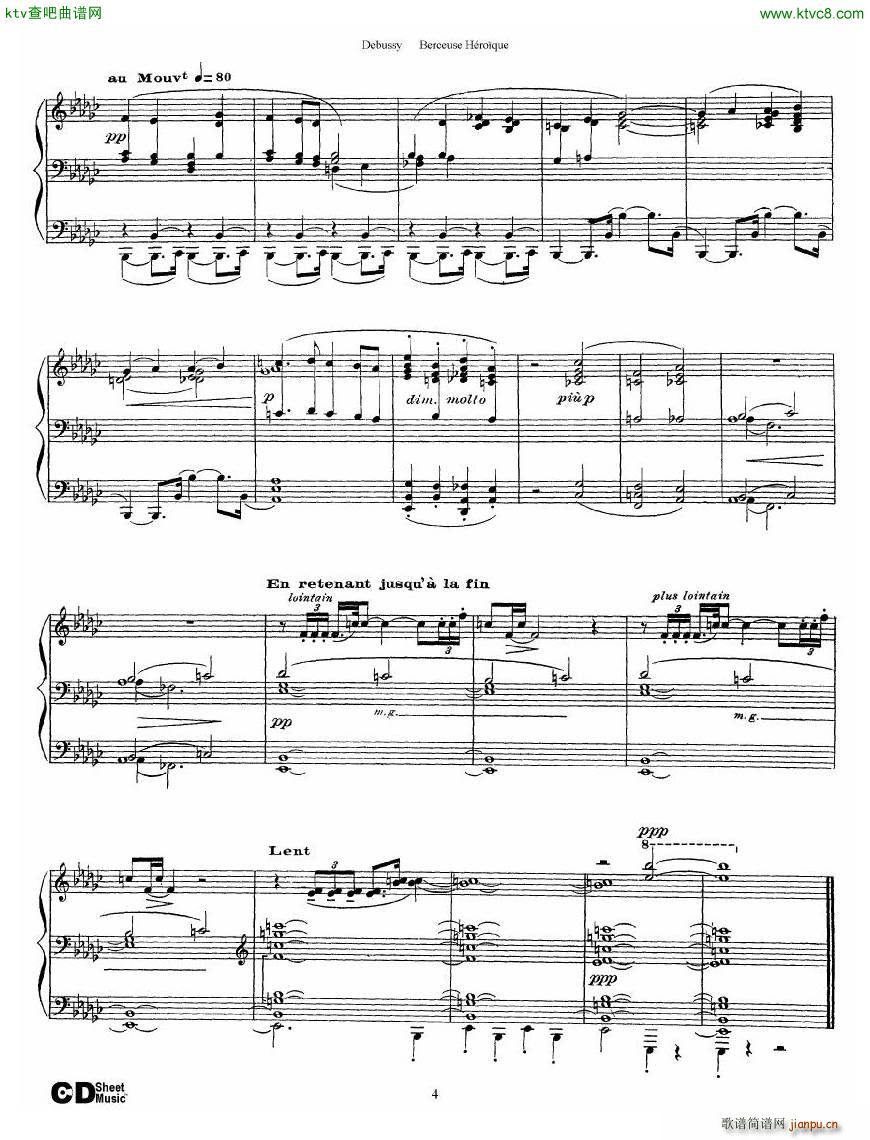 Debussy Berceuse Héro que4