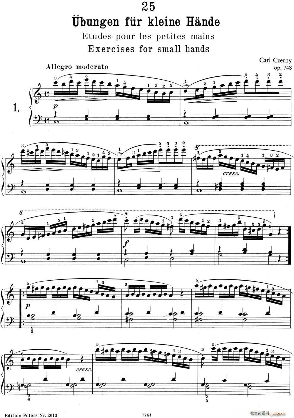 25首车尔尼Op 748练习曲NO 11