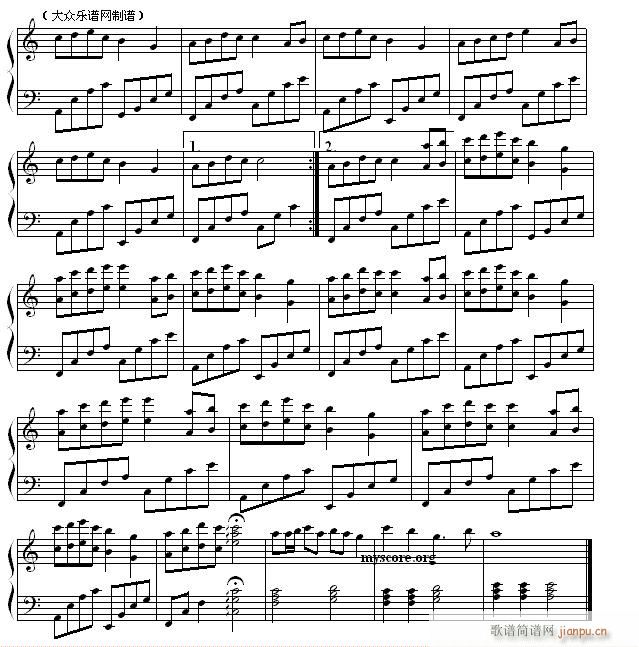 美丽的神话(流行歌改编钢琴曲)2