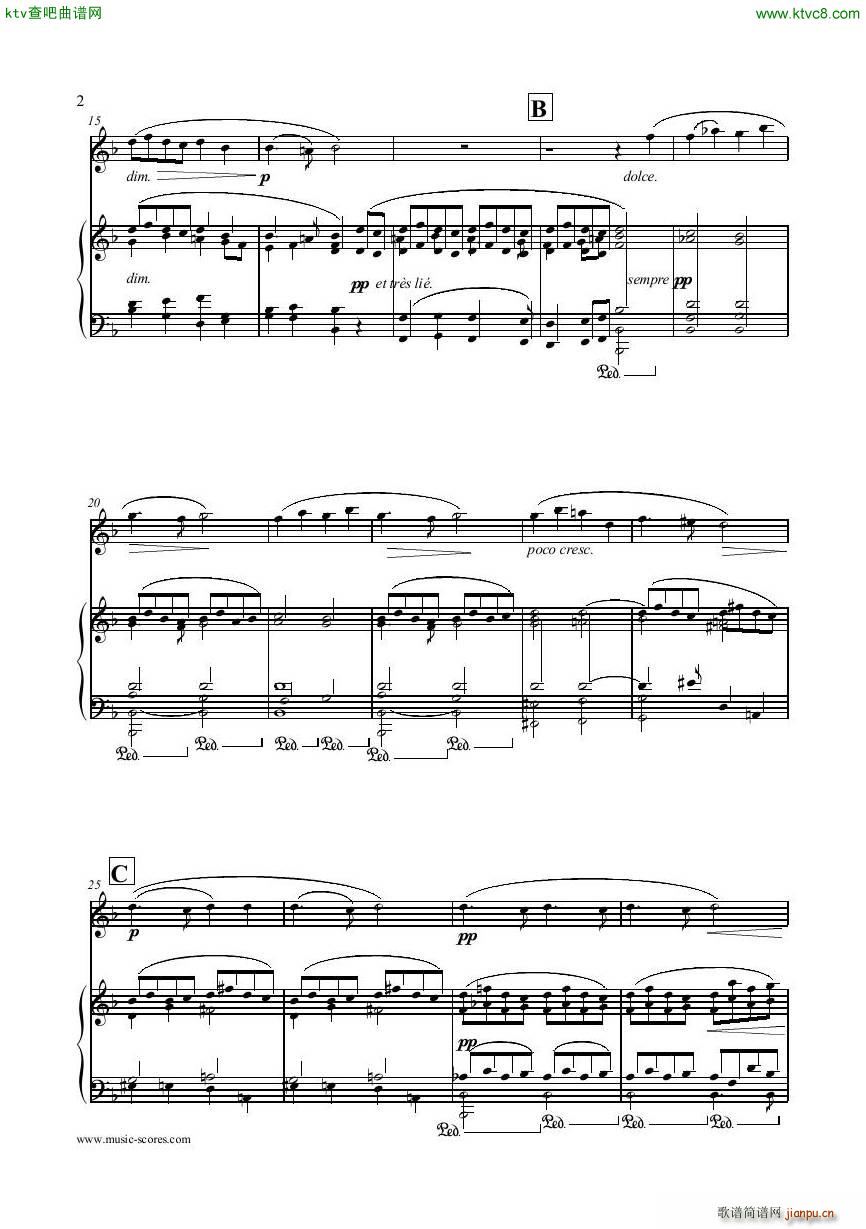 Faure Gabriel Pie Jesu Flute Piano Score2