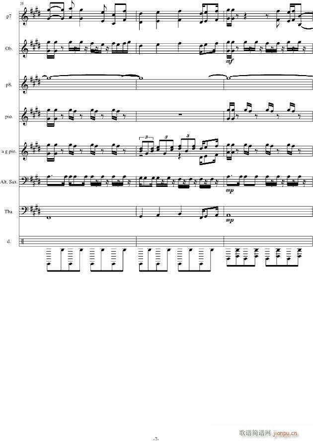 hold you still - 1-改编版总谱_合金弹头7