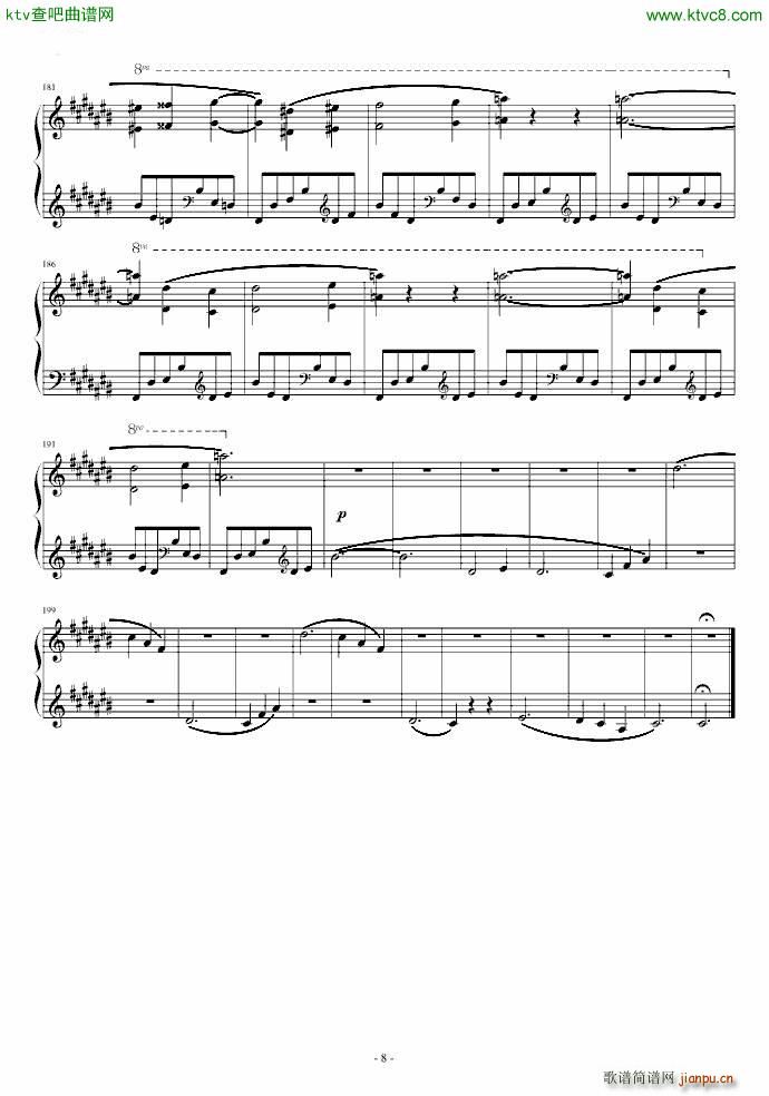遗忘的圆舞曲 no 1_李斯特8