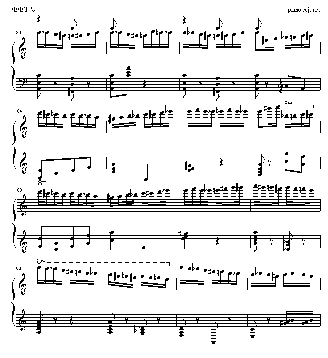 野蜂飞舞-钢琴谱(钢琴曲)-里姆斯基-柯萨科夫6