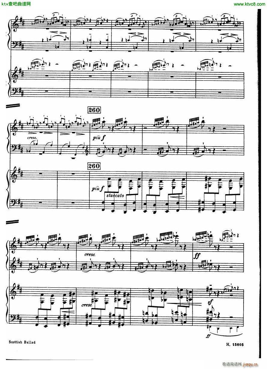Britten Scottish Ballad op 26 arr for 2 pianos27