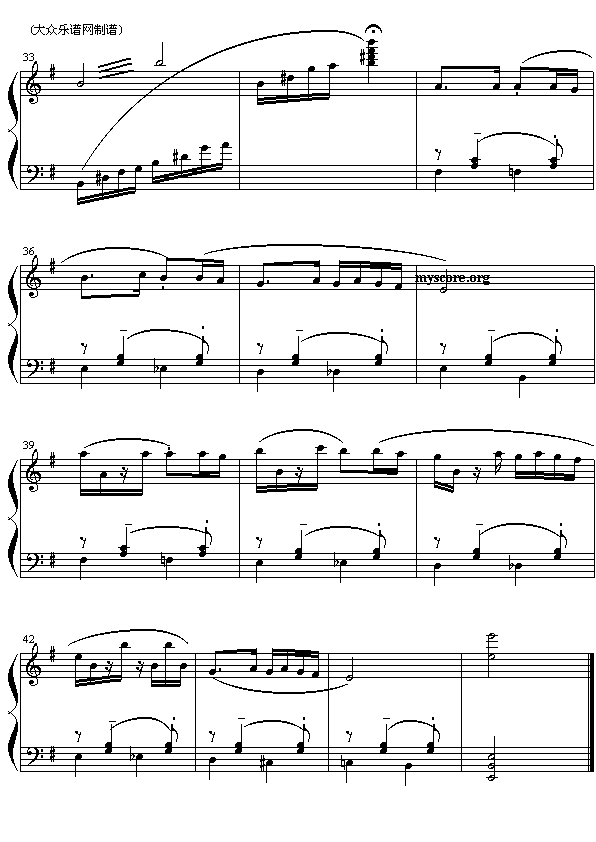 别比雅拉（钢琴小曲）3