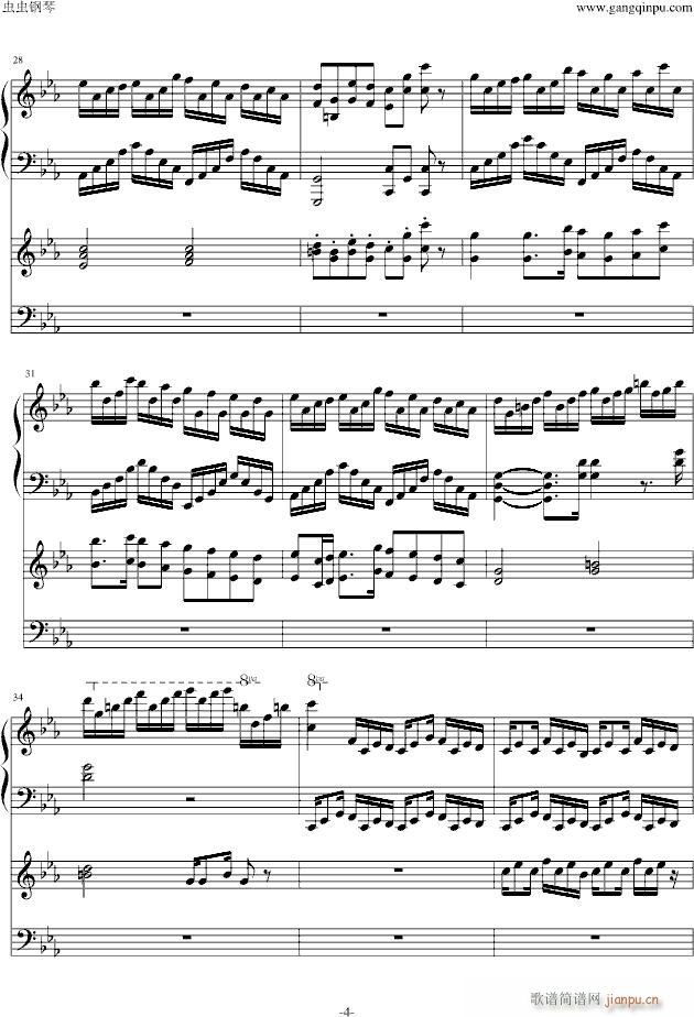 克罗地亚狂想曲 钢琴电子琴无和弦合奏_马克西姆 Maksim Mrvica4