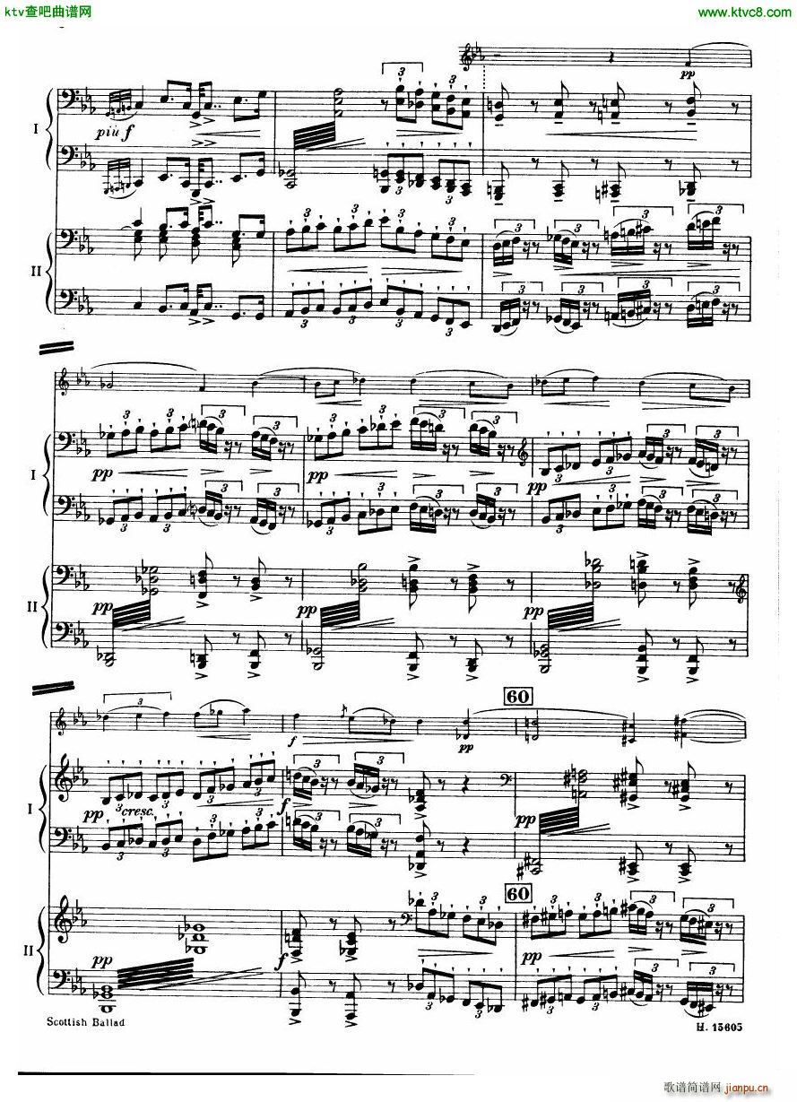 Britten Scottish Ballad op 26 arr for 2 pianos7