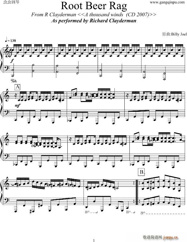 Root Beer Rag 鲁特比尔诙谐曲_克莱德曼1