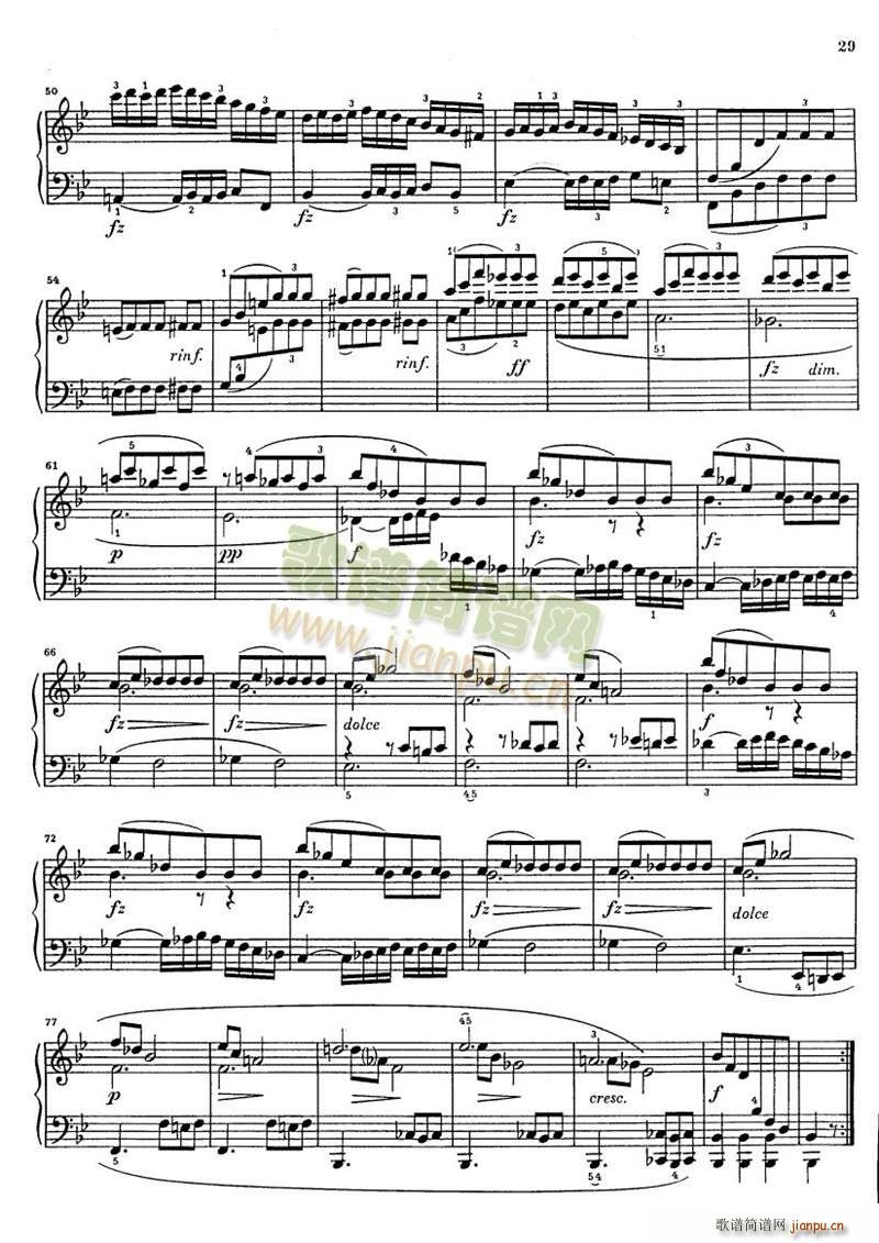 克莱门蒂g小调钢琴奏鸣曲 1 93