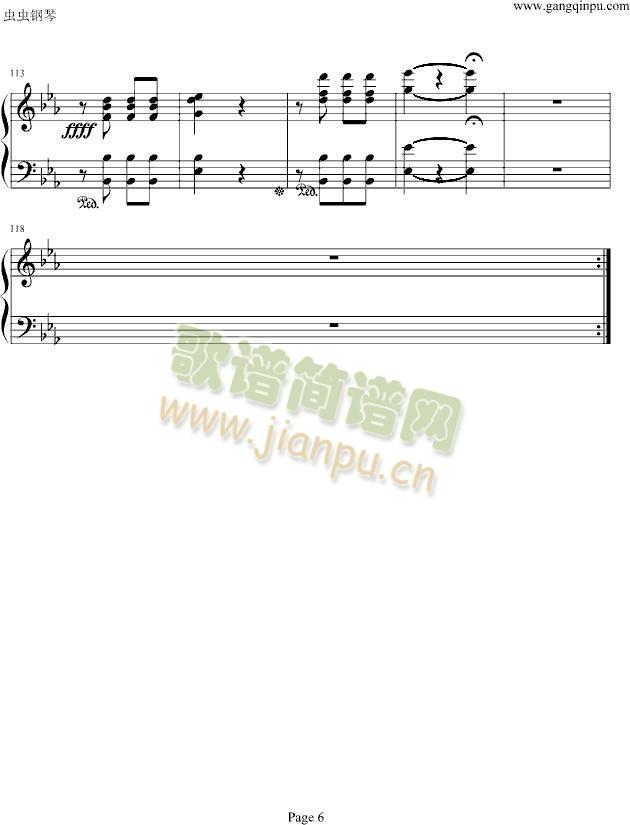 命运第一乐章钢琴独奏（Symphony Fate .No.1)6