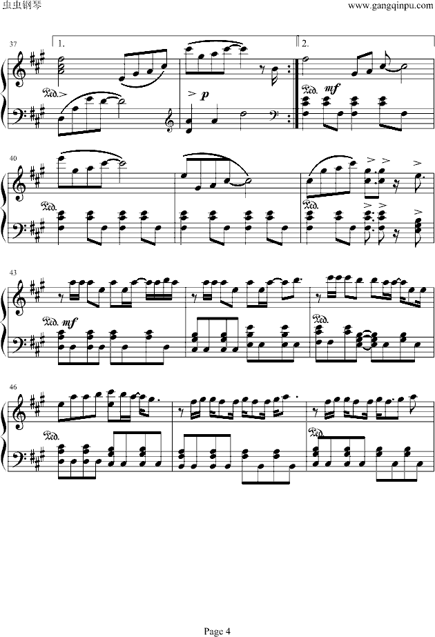 滨崎步-carols-钢琴谱(钢琴曲)-滨崎步4