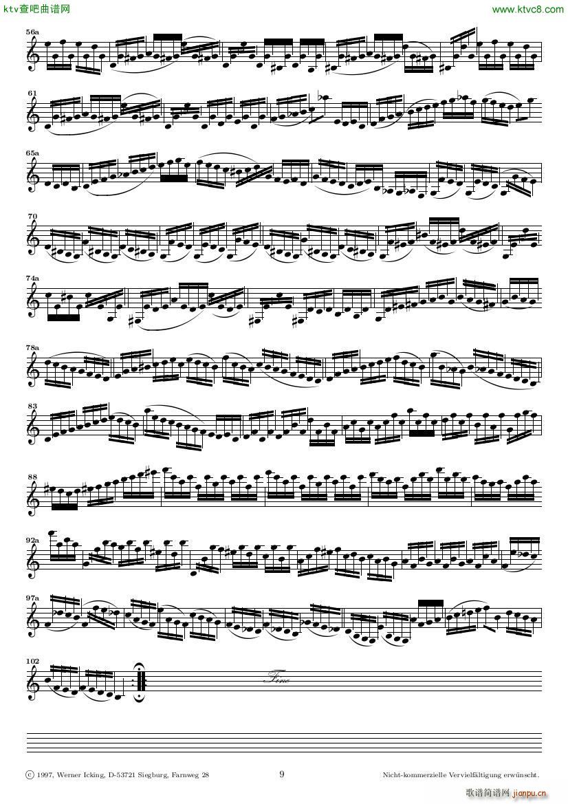 Bach JS BWV 1005 Sonata for Solo Violin in C9