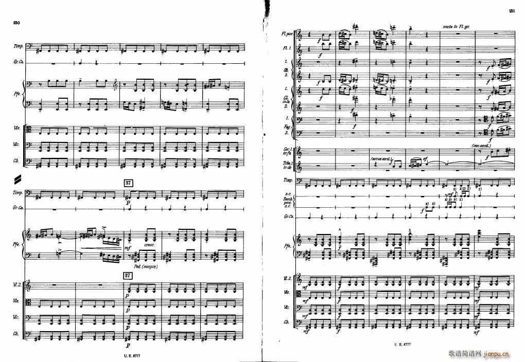 Bartok SZ 83 Piano Concerto No1 Full Score 二34
