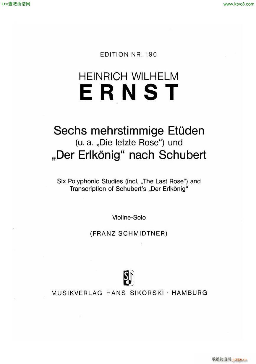 H W Ernst 6 Polyphonic Studies1