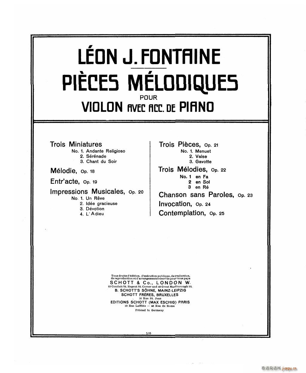Bowen Barcarolle for violin and piano15
