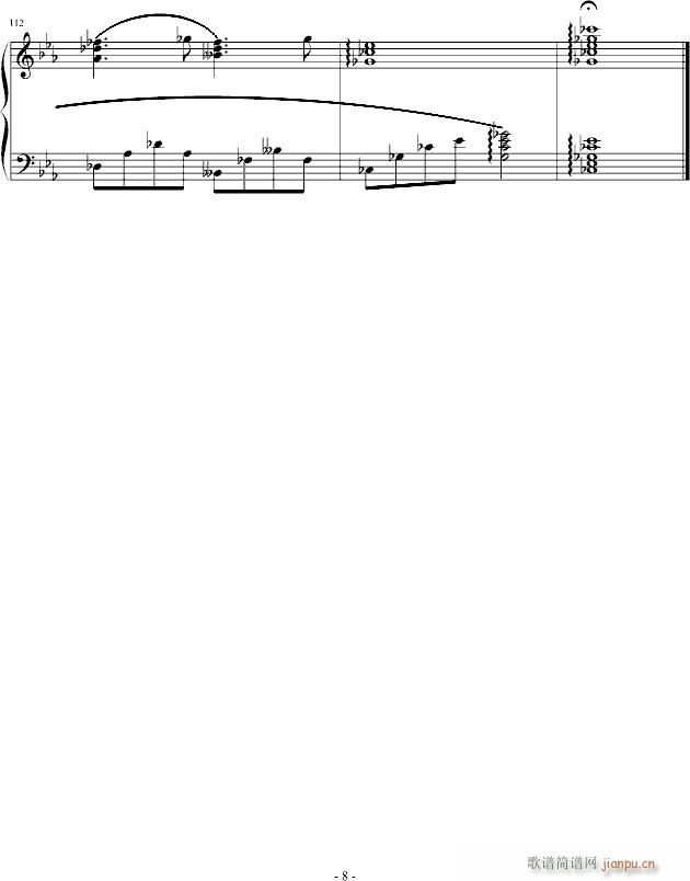 《世界第一初恋》钢琴谱 ED完整版OST插曲 动漫钢琴曲世界第一初恋8