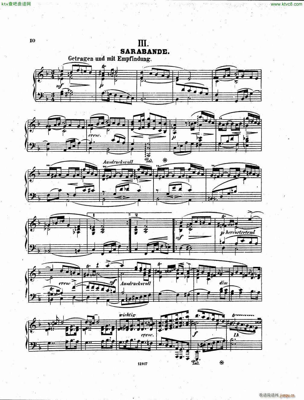 D Albert op 1 Suite in funf Satzen8