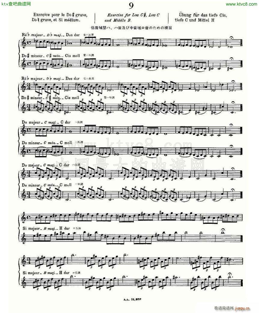 初级练习之9 Alphonse Ludec Debutant Flutiste2