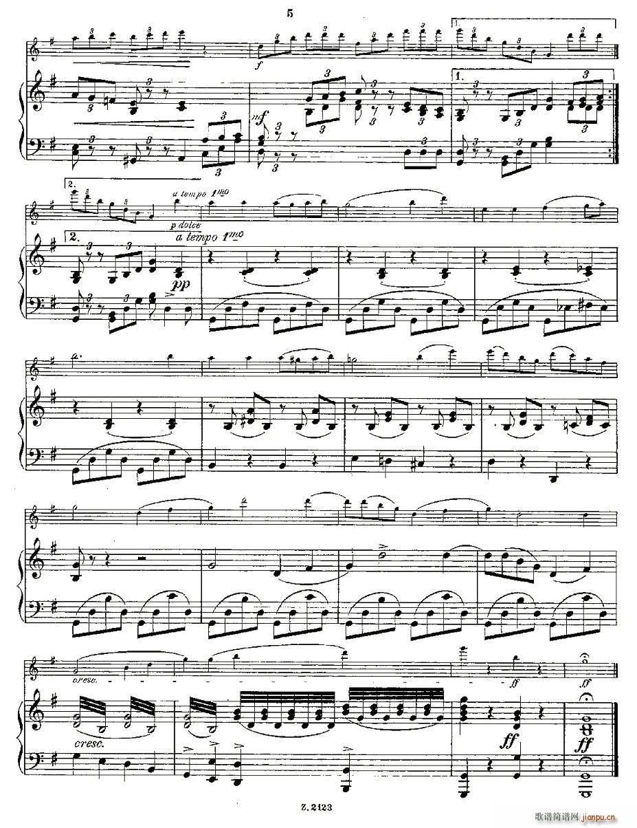 Solovortrag fur junge Flotenspieler.Op.47（长笛+钢琴伴奏）5