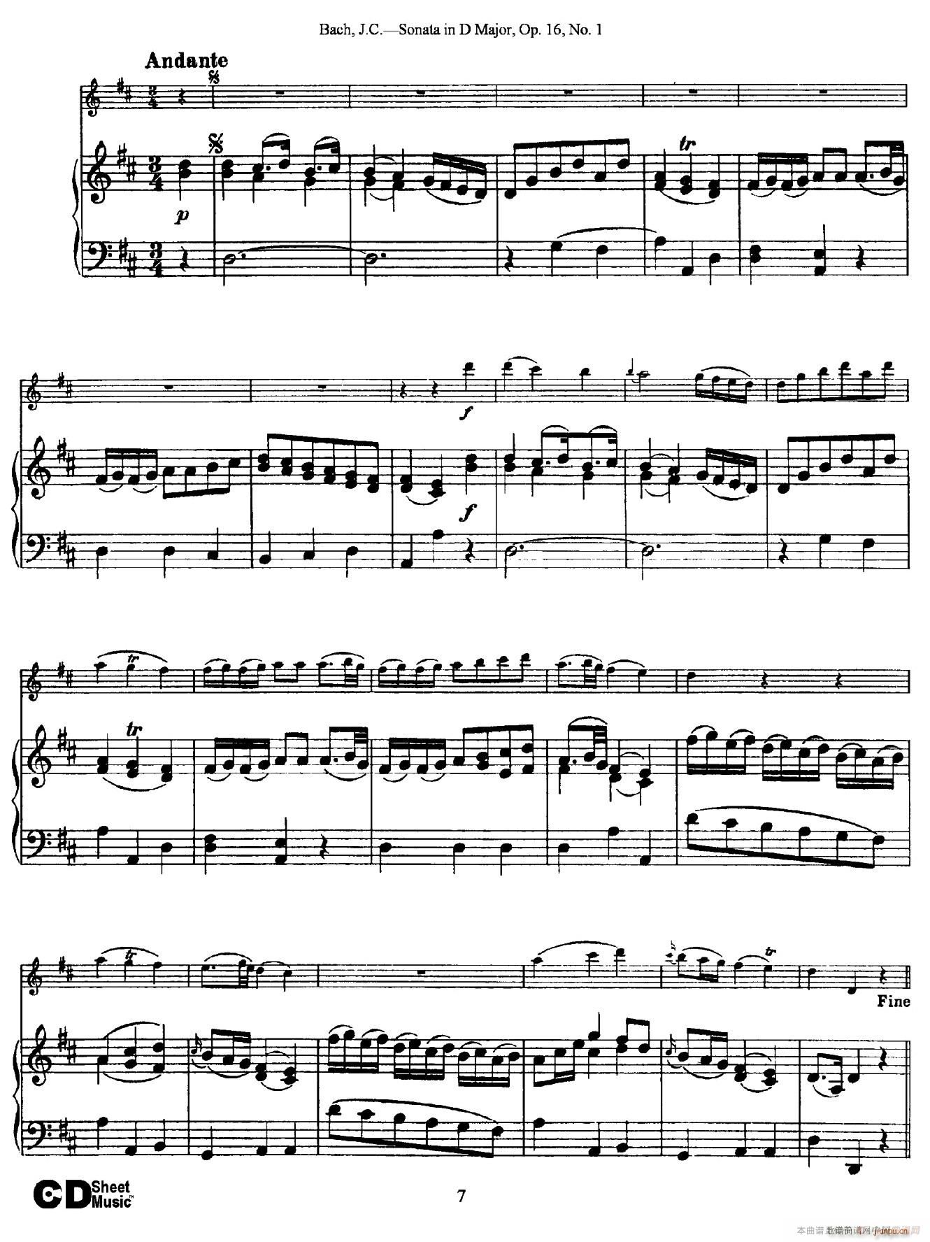 Sonata in D Major Op 16 No 1（ 钢琴伴奏）7