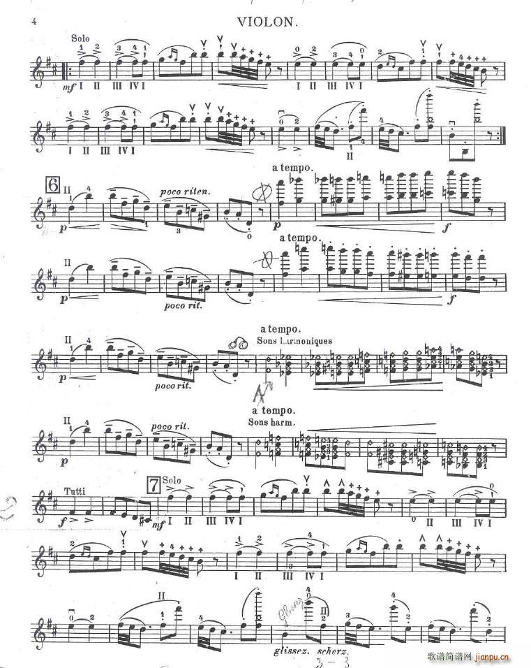 Bazzini op 25 La Ronde des Lutins violin1