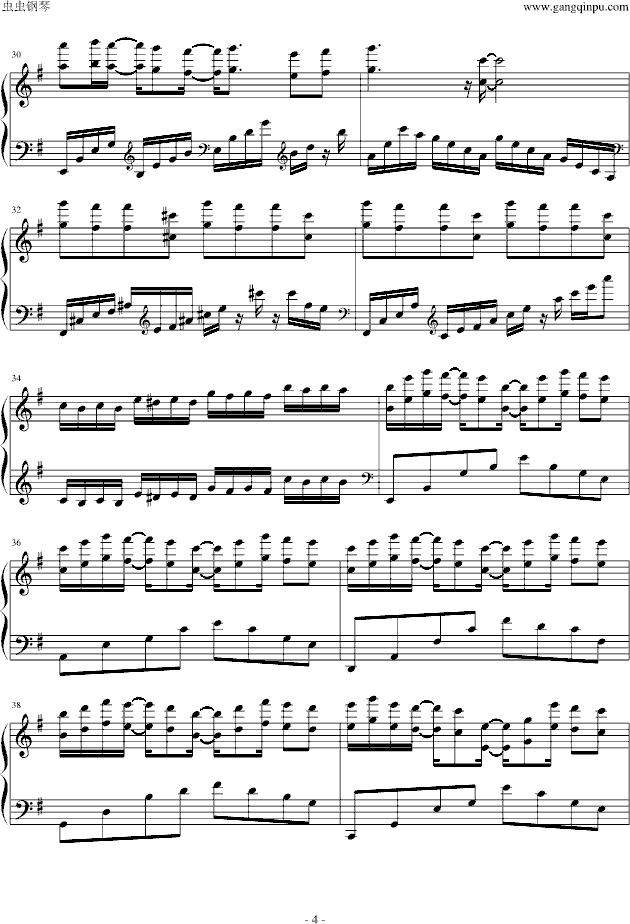 bebu silvette‘s piano （爱情公寓2）-钢琴谱(钢琴曲)-影视4