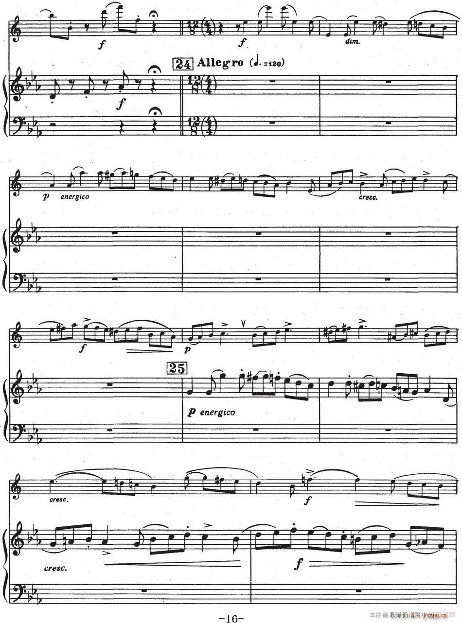 Glazunov Op 109（格拉组诺夫协奏曲Op 109）（萨克斯 钢琴伴奏）16