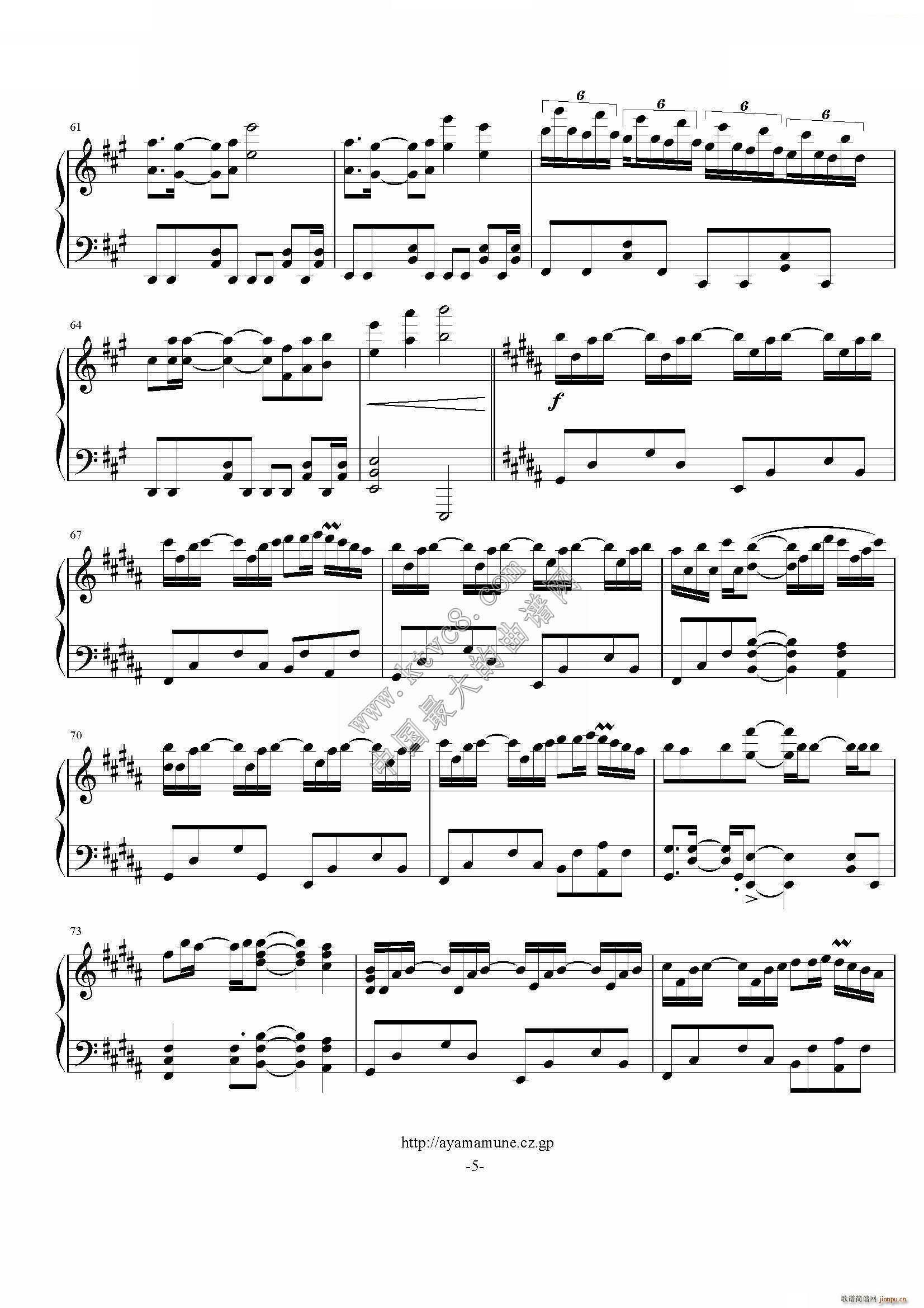 Wings of Piano（原版独奏 ）_VK5