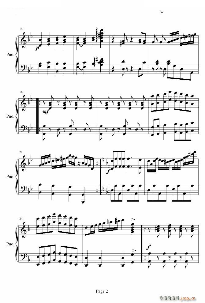 青春舞曲 钢琴伴奏谱_陈铮3