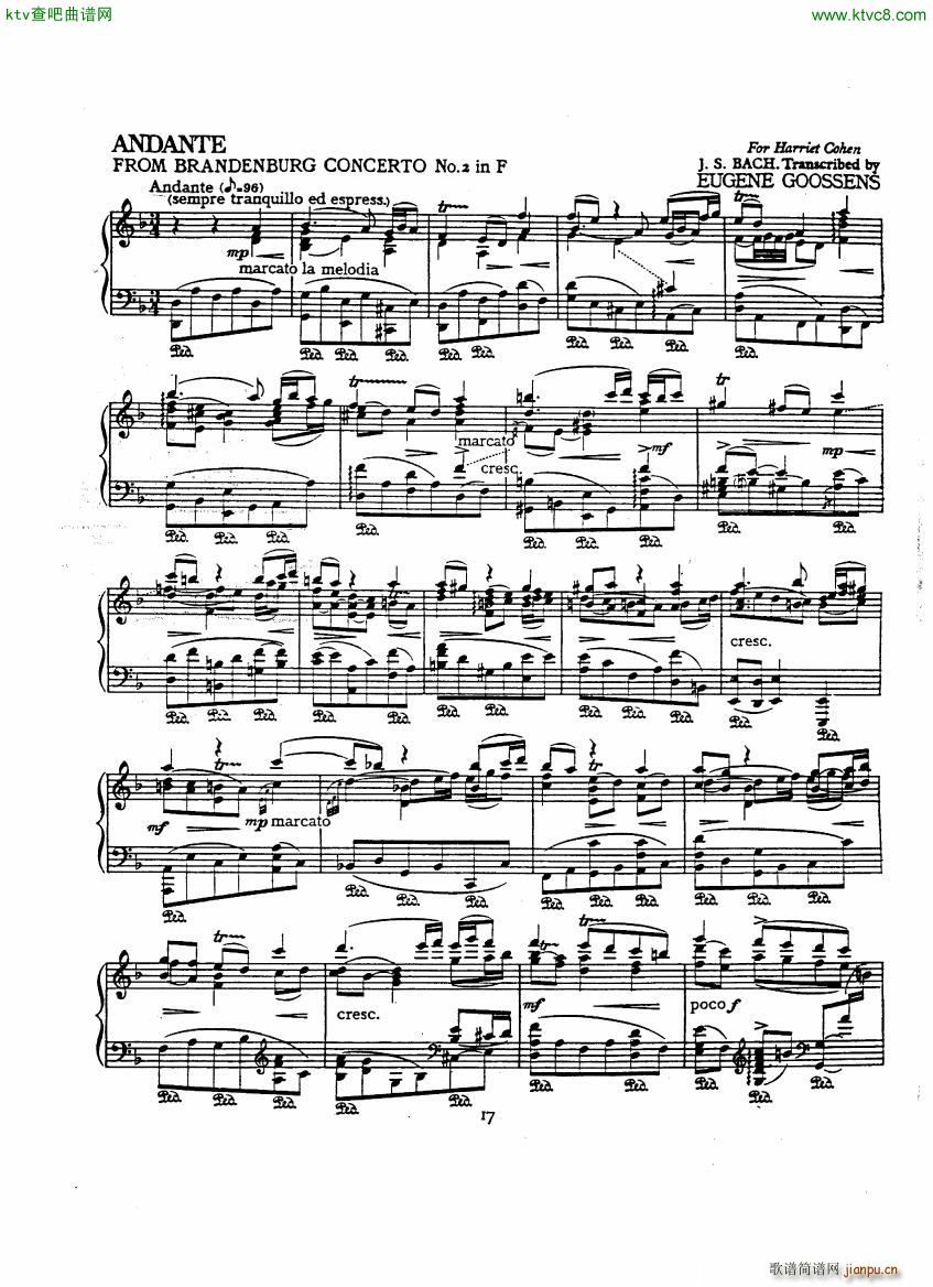 Bach JS A transcription book for Harriet Cohen20