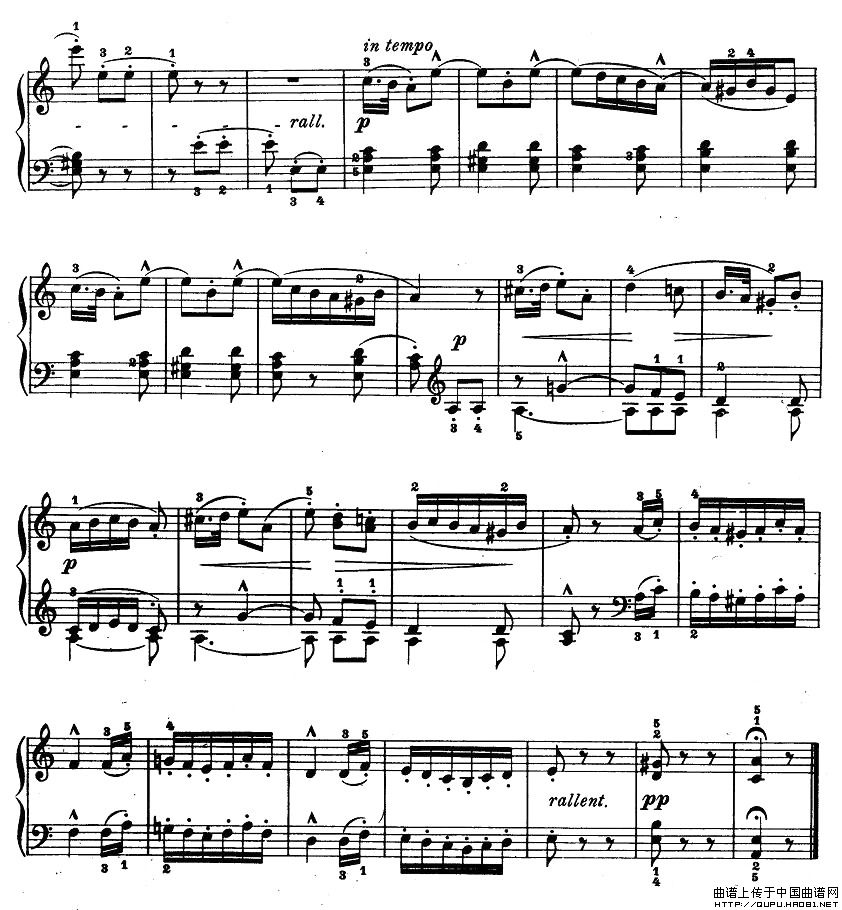 儿童钢琴进阶练习曲50首之382