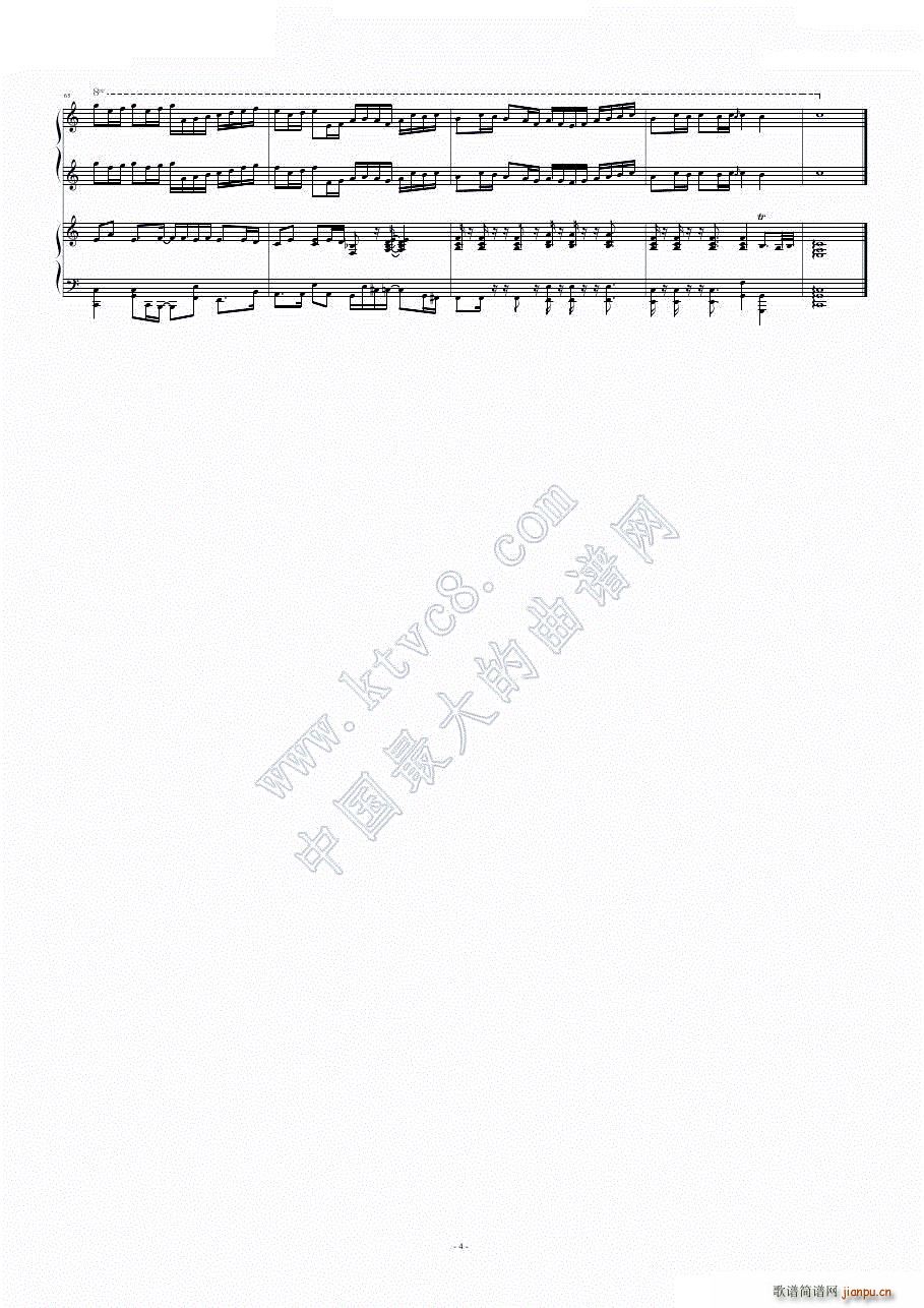 爵士卡农-四手联弹_帕赫贝尔 Pachelbel4