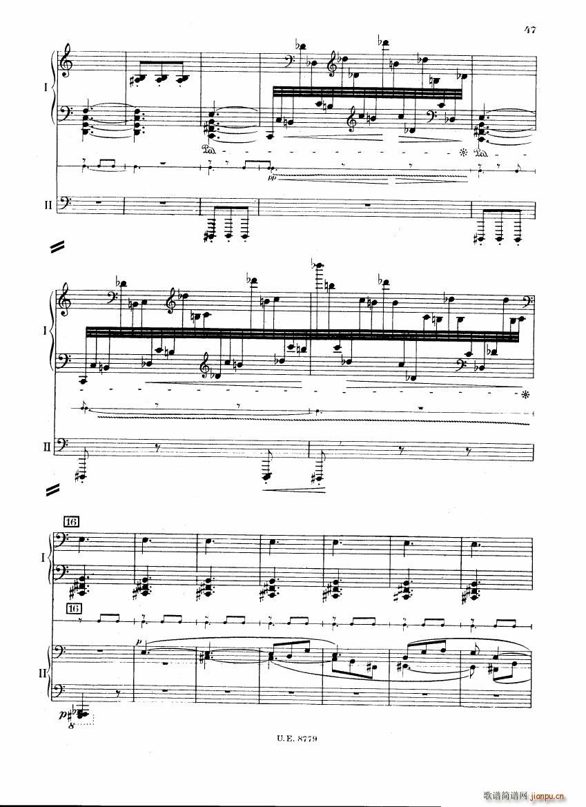 Bartok SZ 83 Piano Concerto 1 2p reduct 二4