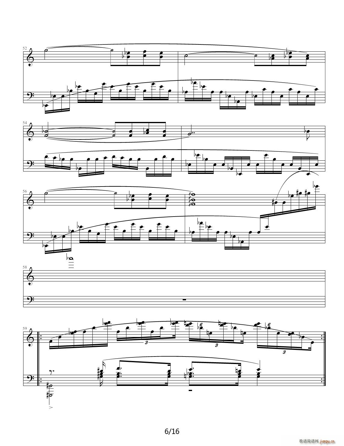 Etude in A Minor C调6