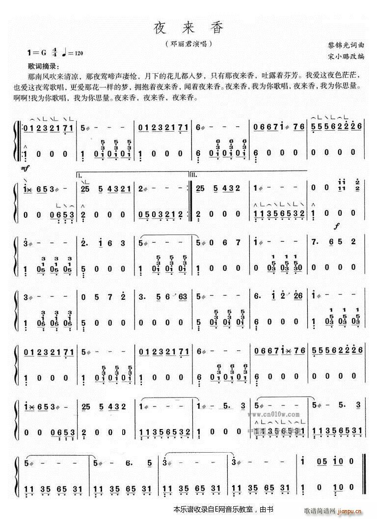 夜来香-古筝1