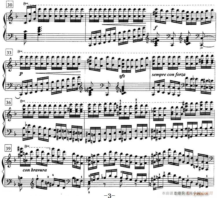 钢琴教程第七级 练习曲（Op 72 No 9）3